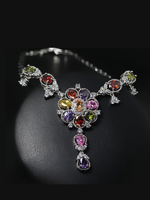 L.WIN Colorful Wedding Two Pieces Jewelry Set 1