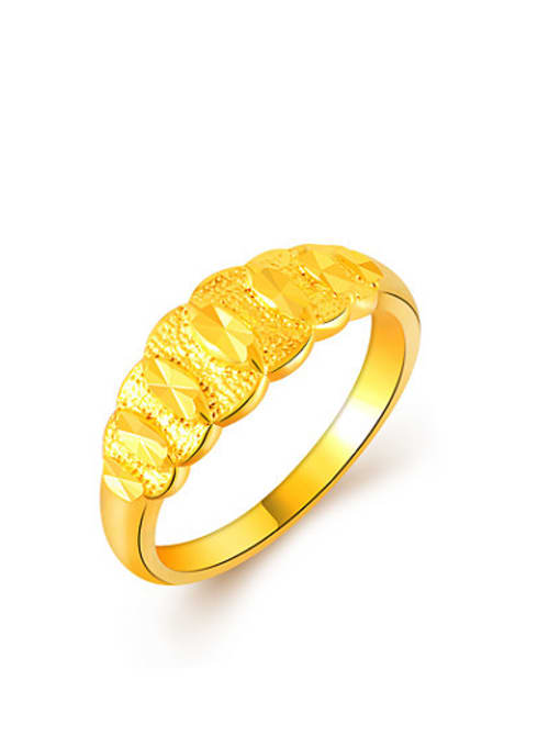 Yi Heng Da Exquisite 24K Gold Plated Bowknot Shaped Copper Ring 0