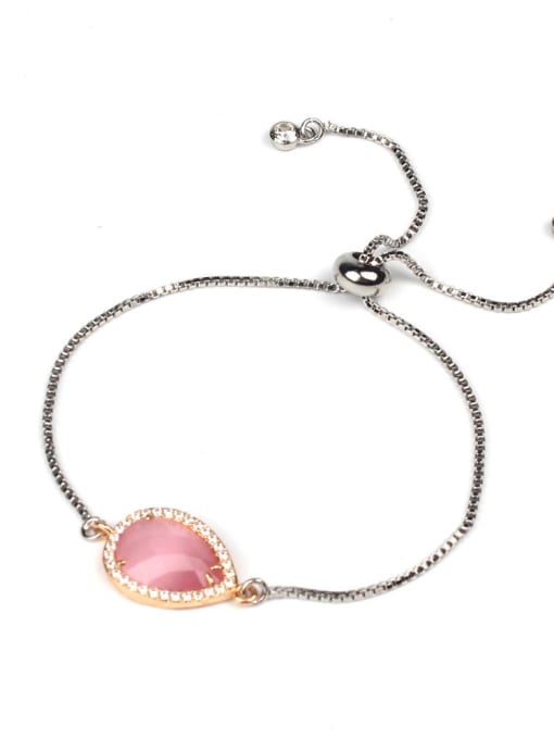 HB617-C Water Drop Glass Stones Elegant Fashion Bracelet