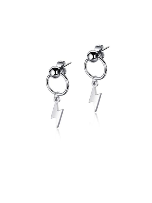 Open Sky 316L Surgical Steel With Platinum Plated Personality Irregular Stud Earrings 0