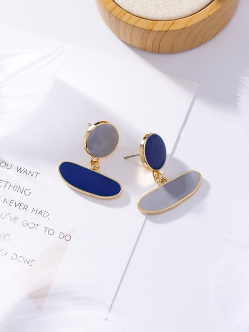 5#10427E Alloy With Gold Plated Trendy Geometric Drop Earrings
