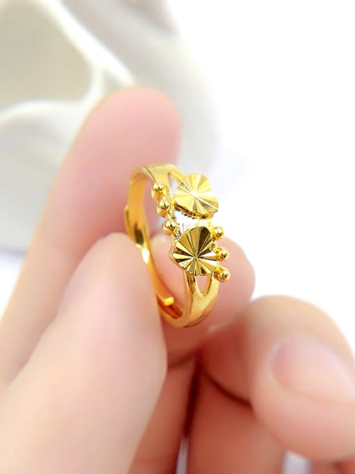 Neayou Delicate Double Heart Shaped Ring 3