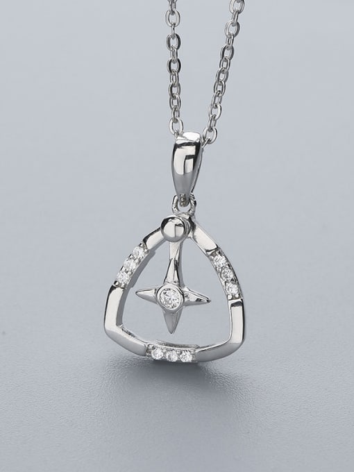 One Silver S925 Silver Star Necklace 0