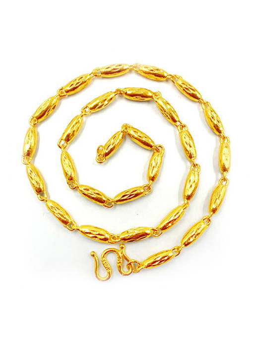 golden Men Delicate Gold Plated Geometric Necklace