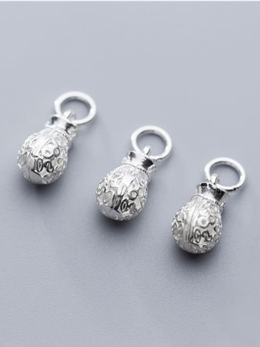FAN 925 Sterling Silver With Silver Plated Cute Irregular Charms 2
