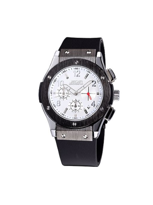 White Black JEDIR Brand Fashion Glossy Watch