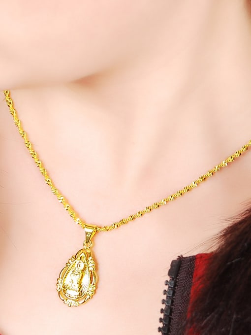 Yi Heng Da Luxury 24K Gold Plated Chinese Element Copper Necklace 1