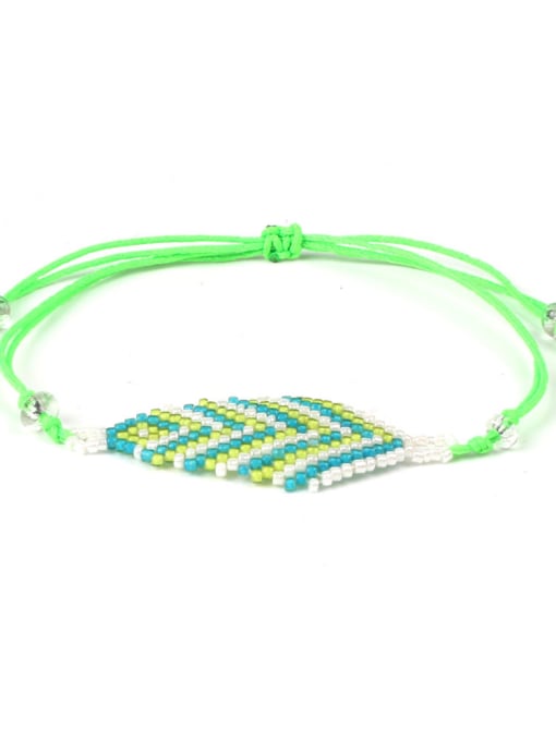 HB672-C Woven Polyamide Rope Colorful Women Bracelet