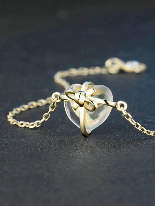 ZK Natural Crystal Heart-shape Women Exquisite Bracelet 2