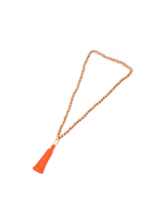 HN1914-C Shell Tassel Long Pendant Hot Selling Necklace
