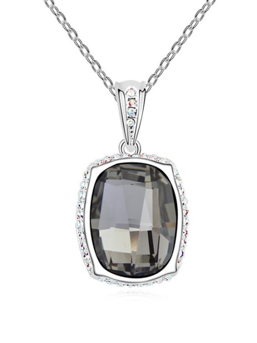 QIANZI Simple austrian Crystal Alloy Necklace 1