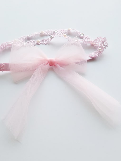 Pink Simple Bow bady headband