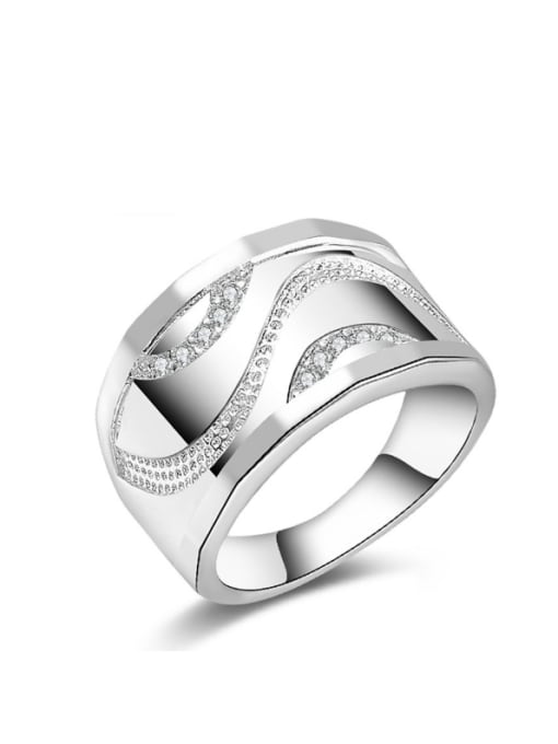 Ya Heng Exaggerate Fashion Silver Plated Women Men Ring