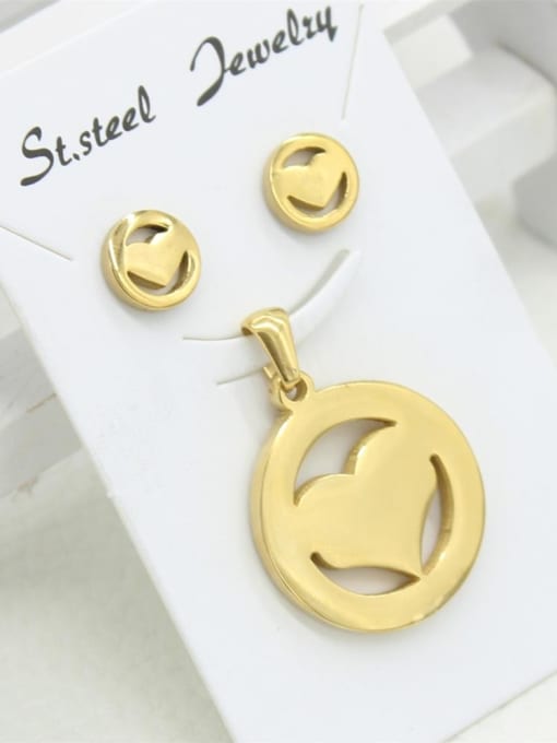 XIN DAI Stainless Steel Circular Heart-shaped Set 0