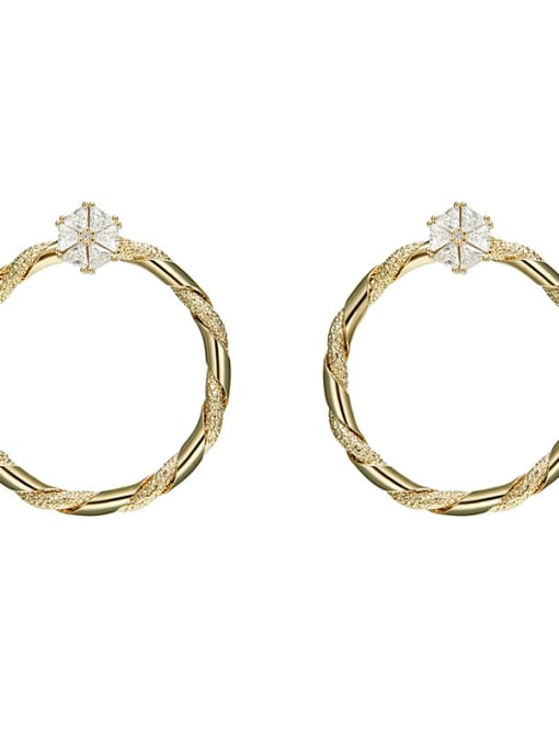 Golden Fashion new garland circles Earrings