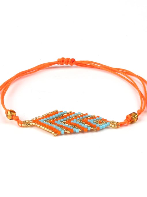 HB672-D Woven Polyamide Rope Colorful Women Bracelet