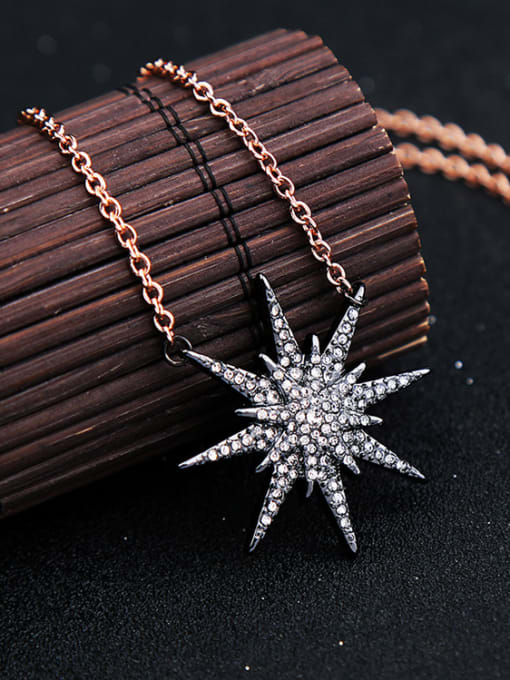KM Star Rhinestones Fashionable Alloy Necklace 1