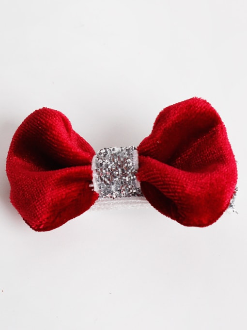 Red Wine Hairpin Kids' Bow Hair Accessories
