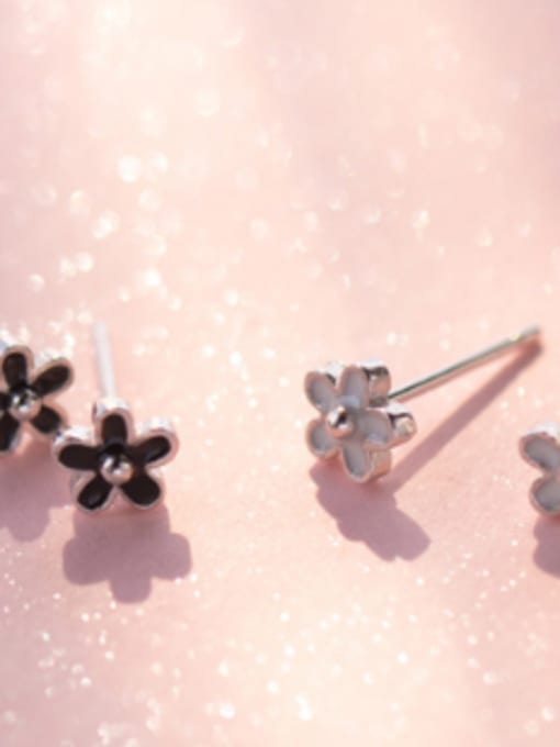 Rosh S925 silver mini fashion flower stud Earring 3
