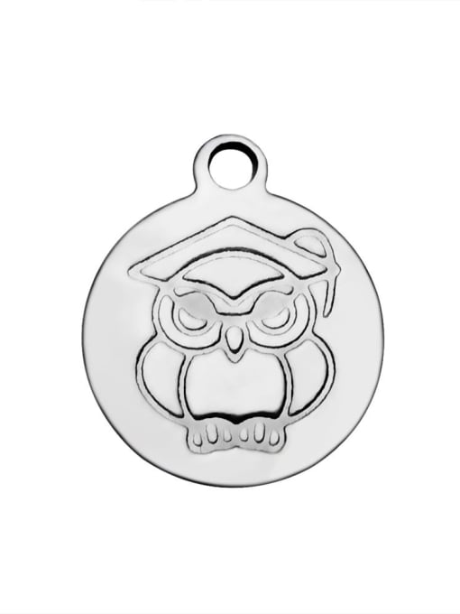 FTime Stainless Steel With Cute Round with owl Charms 1