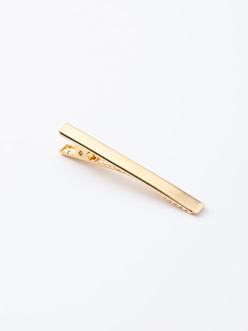 B3501A Short gold Alloy With Rose Gold Plated Simplistic OneWord  Barrettes & Clips