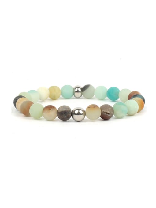 KSB1819-S Amazon Simple Style Colorful Semi-precious Stones Bracelet