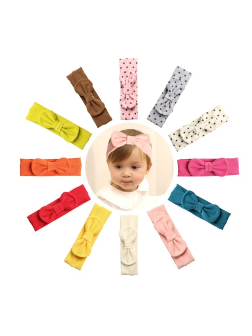 YOKI KIDS Children's headwear: baby bow headband Variety multi-model wave point headband 0