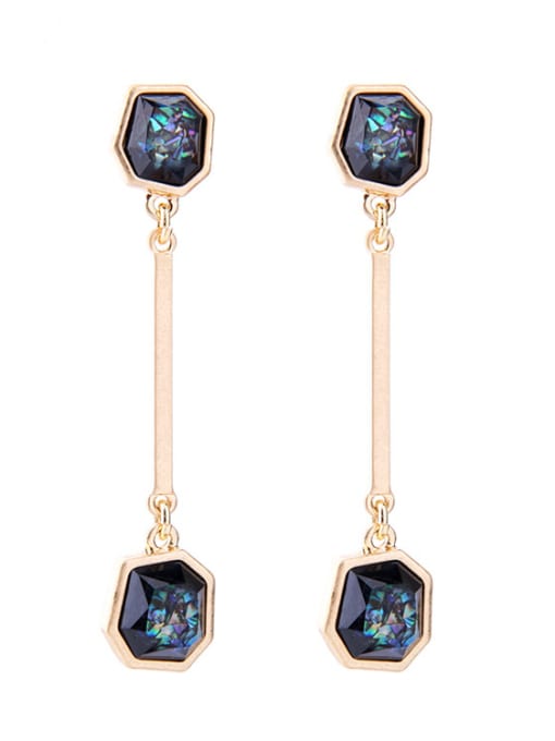 Black Simple Temperament drop earring