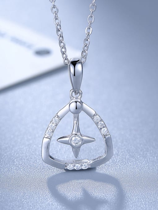 One Silver S925 Silver Star Necklace 2