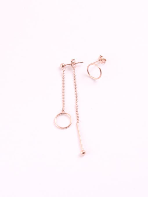 GROSE All-match Circular Geometry Asymmetric Earrings 0