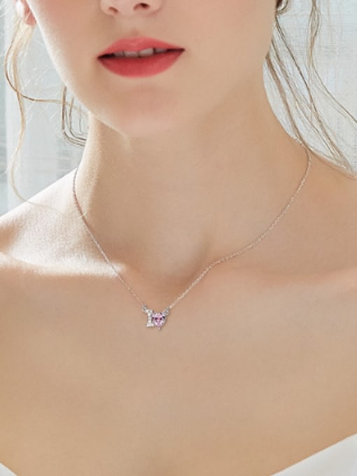 CEIDAI Fashion Heart-shaped austrian Crystal I Love Necklace 1