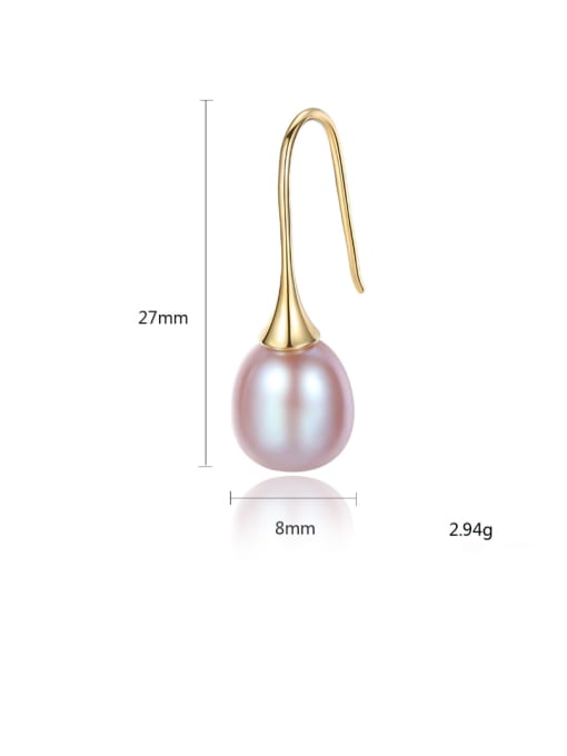 CCUI Sterling silver natural freshwater pearl minimalist earrings 4