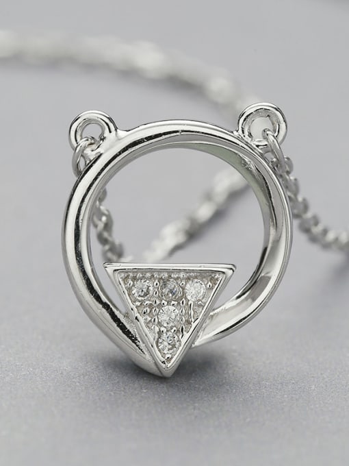 One Silver Fresh Triangle Necklace 2