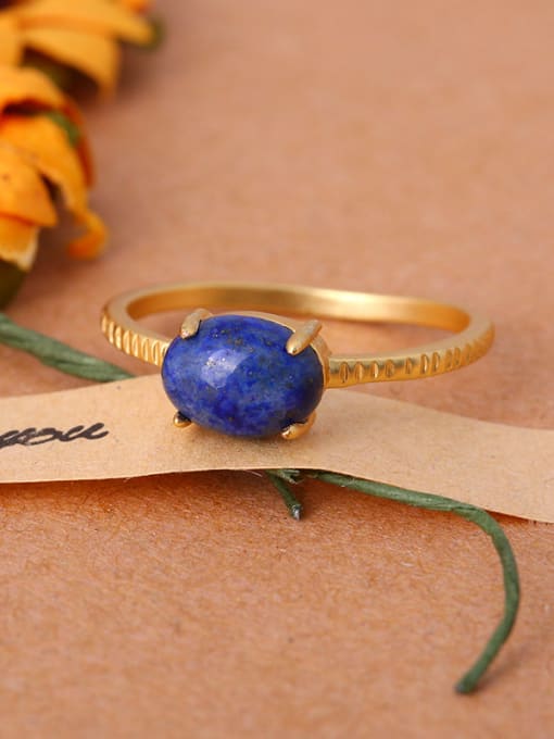 blue Exquisite Blue Oval Shaped Women Ring
