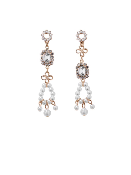 Main Drawing Paragraph Alloy With Platinum Plated Fashion Geometric Drop Earrings