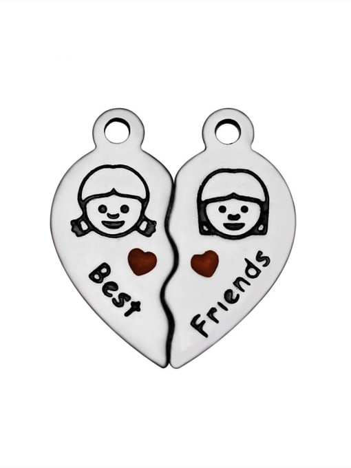 FTime Stainless Steel With Classic Heart Charms 0