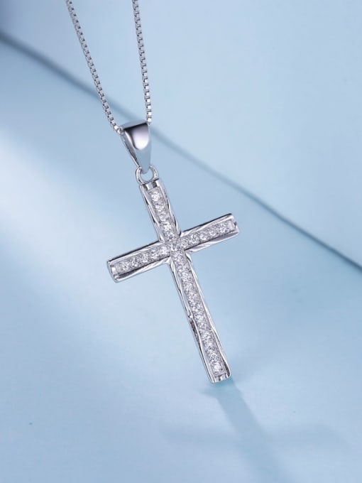 One Silver Cross Shaped Pendant 3