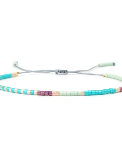 JHBZBVB430-K-1 Women Handmade Colorful Glass Beads Bracelet