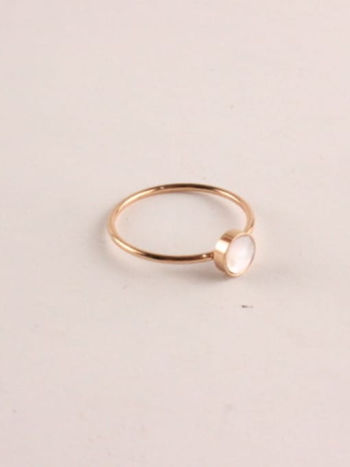 GROSE Rose Gold Plated Titanium Ring 0