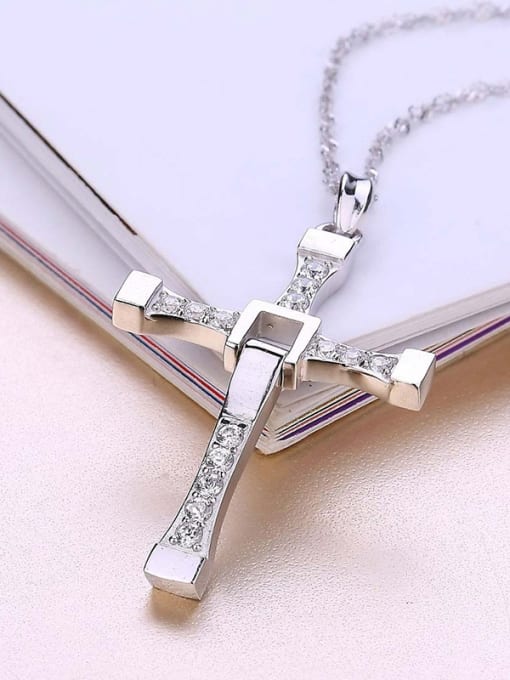 One Silver All-match Cross Pendant 1