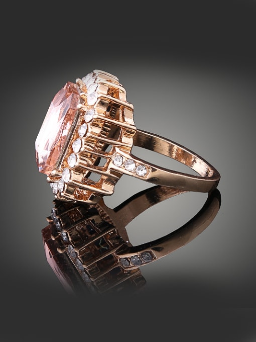 Wei Jia Fashion Crystal Cubic Rhinestones Alloy Ring 2