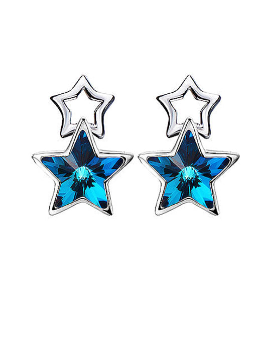 CEIDAI S925 Silver Star-shaped stud Earring 0