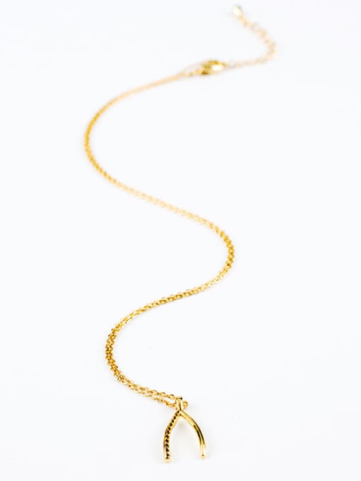 Lang Tony Temperament Y Shaped 16K Gold Plated Necklace 0