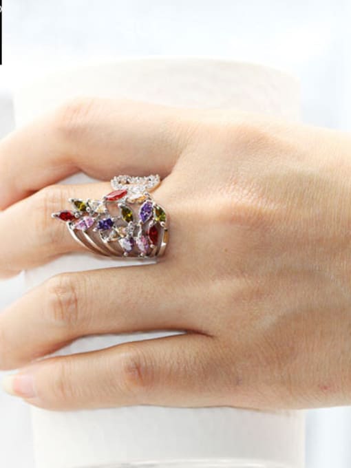 L.WIN Exquisite Colorful Statement Ring 1