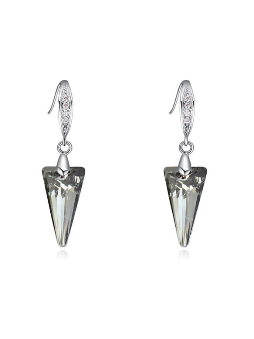 QIANZI Fashion Triangle austrian Crystals Alloy Earrings 0