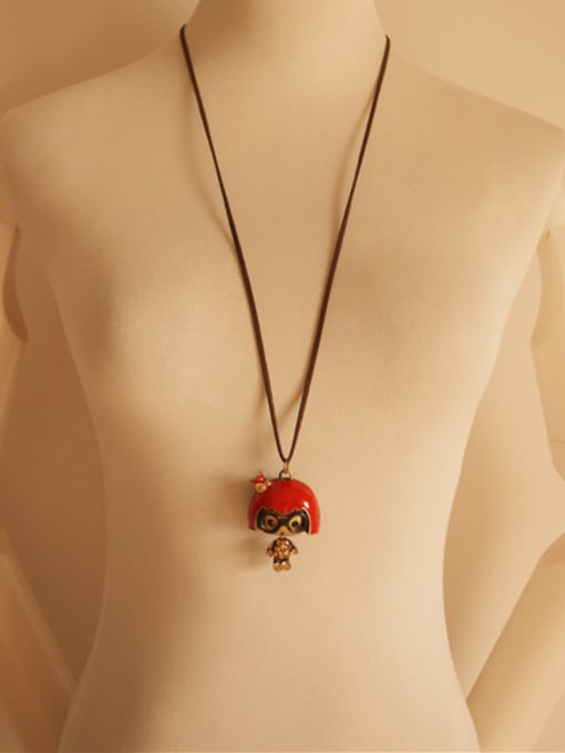Dandelion Delicate Unisex Doll Shaped Necklace 1