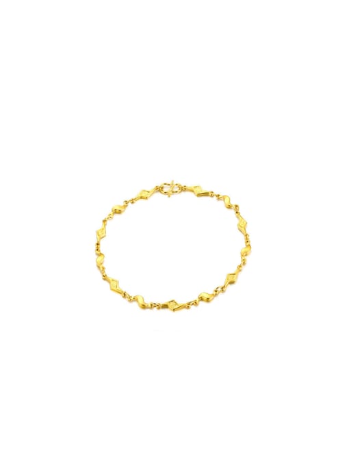 XP Copper Alloy 24K Gold Plated Simplism Women Bracelet