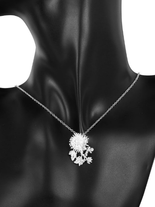OUXI Fashion Chrysanthemum Flower Women Necklace 1