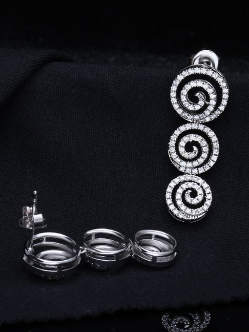 Luxu Luxury New Design Women Fashion Two Pieces Jewelry Set 2