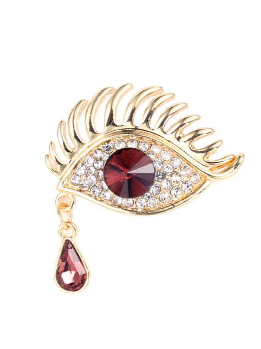 rose Alloy With Rose Gold Plated Exaggerated Evil Eye Brooches
